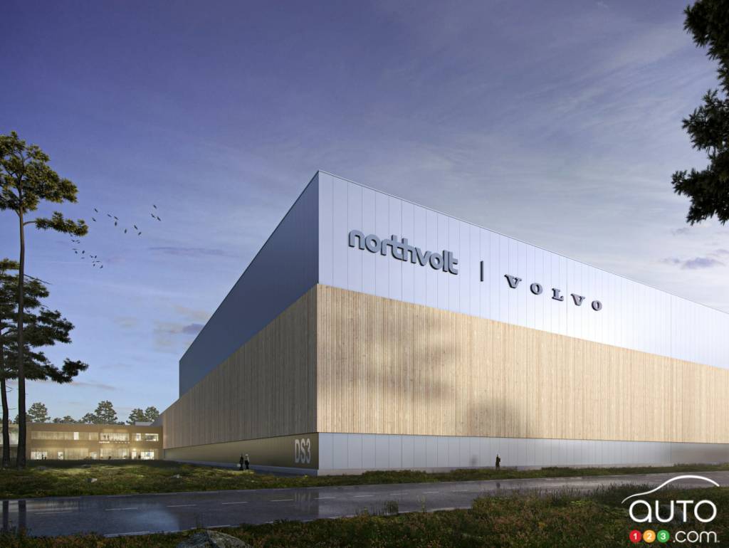 The Northvolt/Volvo factory in Sweden