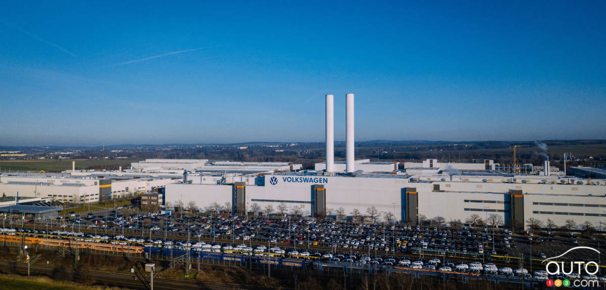 L'usine Volkswagen à Zwickau, en Allemagne