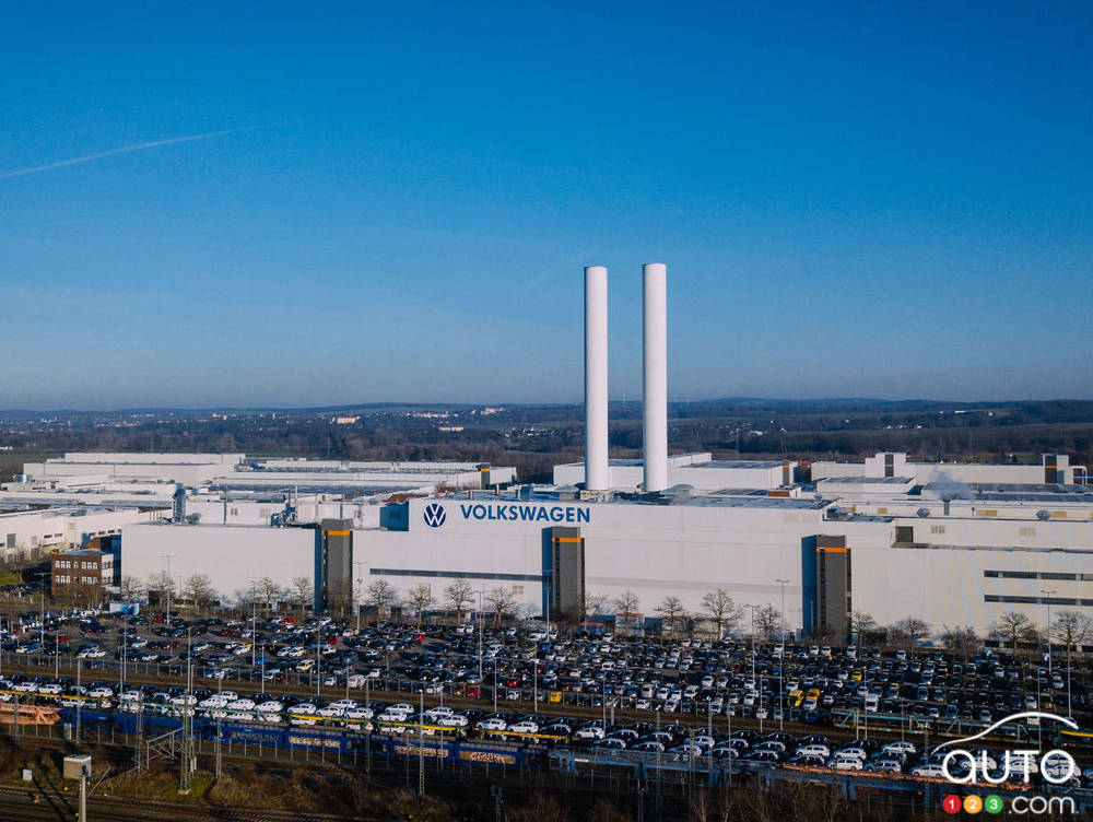 L'usine Volkswagen à Zwickau, en Allemagne