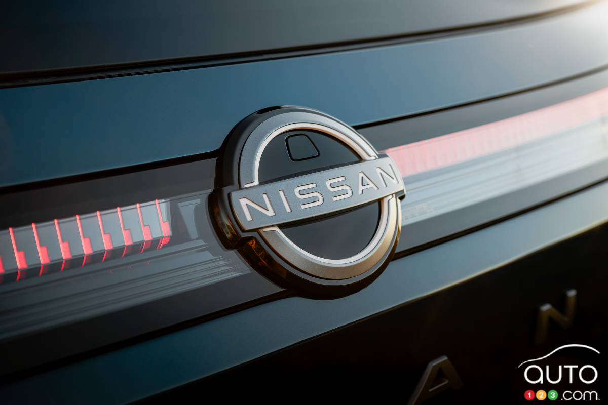 Logo Nissan sur le Nissan Murano 2025