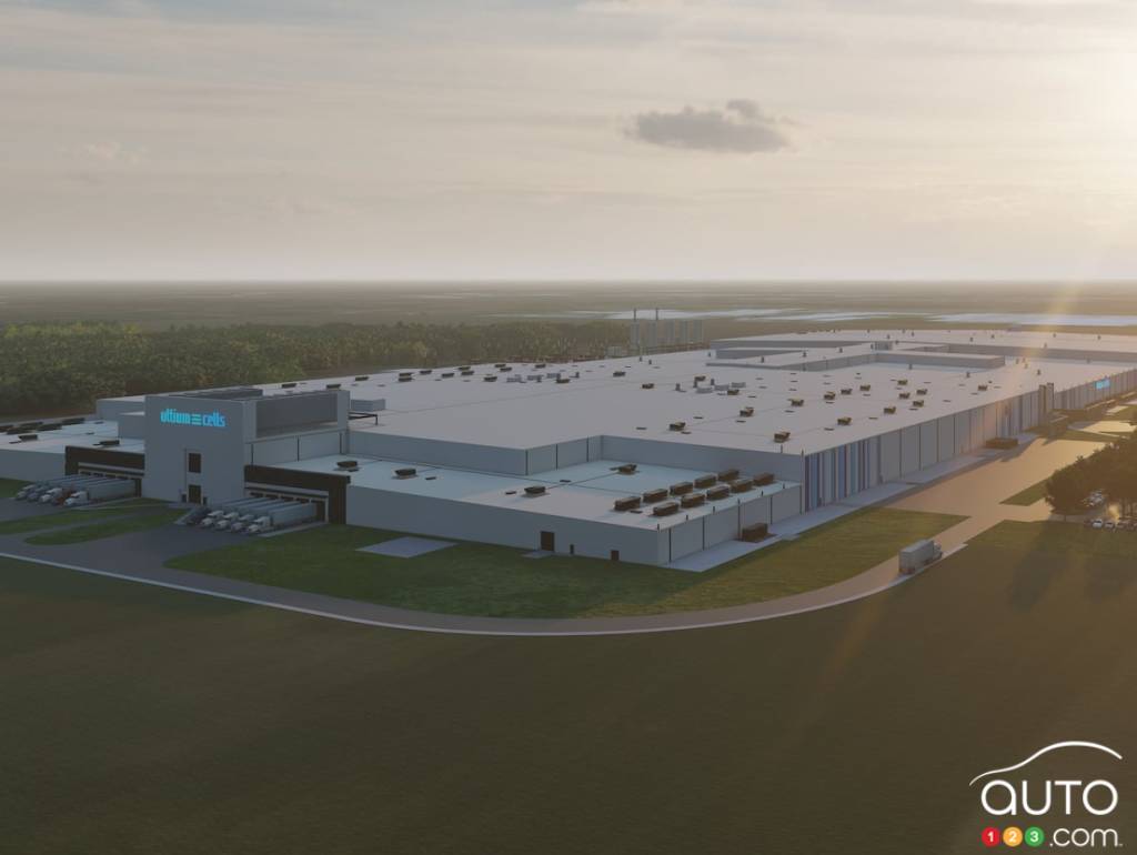 L'usine de batterie de GM et LG en construction à Lansing, au Michigan
