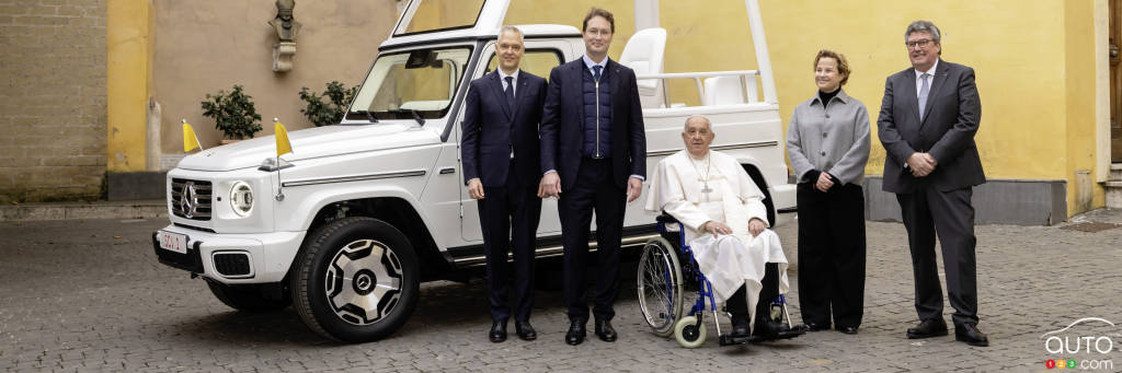 Mercedes-Benz Delivers First Electric Popemobile to Vatican