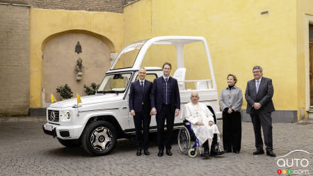 Mercedes-Benz Delivers First Electric Popemobile to Vatican