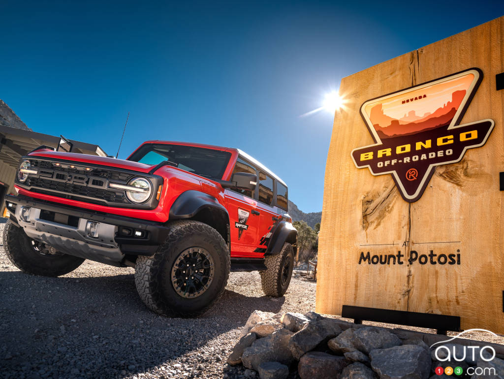 Le Ford Bronco 2025, au centre Bronco Off-Roadeo de Mont Polosi, au Nevada