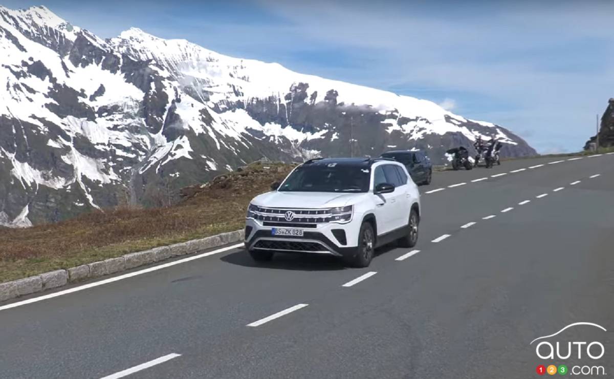 Le Volkswagen Atlas 2026 (Europe), en version prototype