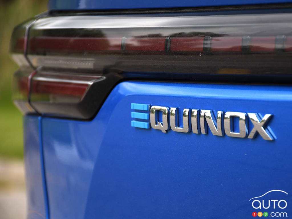 Badging on the Chevrolet Equinox EV