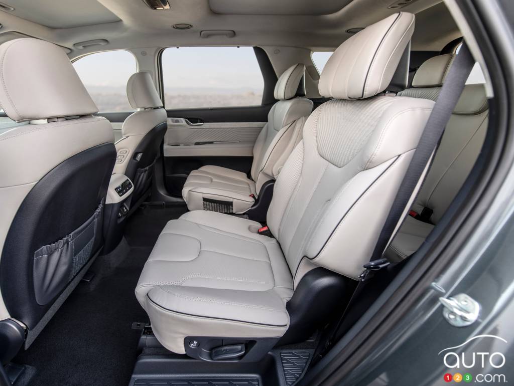 Hyundai Palisade, deuxième rangée de sièges