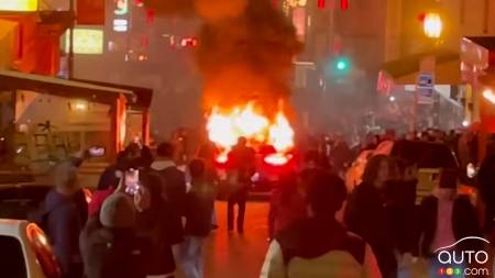 Vandals Attacked, Set Fire to Waymo Autonomous Vehicle in San Francisco