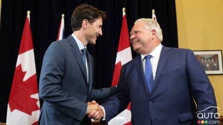 Doug Ford Calls on Justin Trudeau to Implement 100-percent tariffs on Chinese EVs