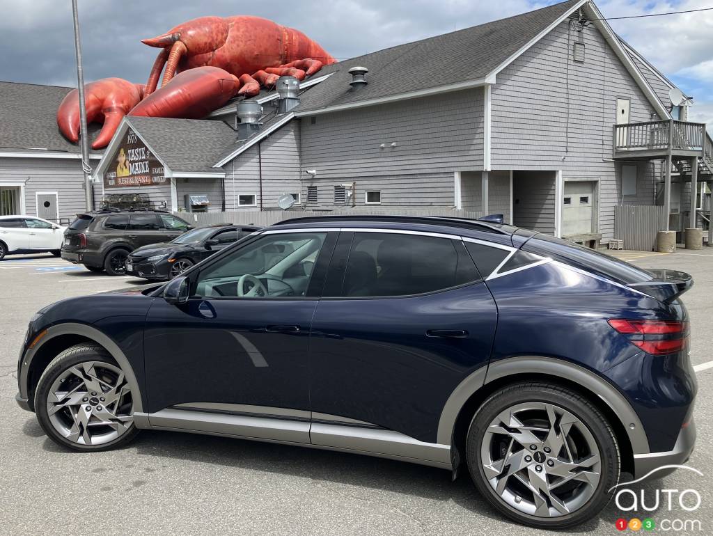 Le Genesis GV60 2024, dans le Maine