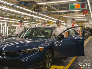 Production de la Honda Civic hybride lancée en Ontario