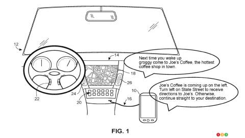 Google Maps to Make Destination Suggestions Based on Ads Heard by Drivers?