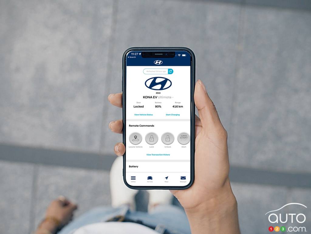 La nouvelle clé numérique intégrée à Bluelink