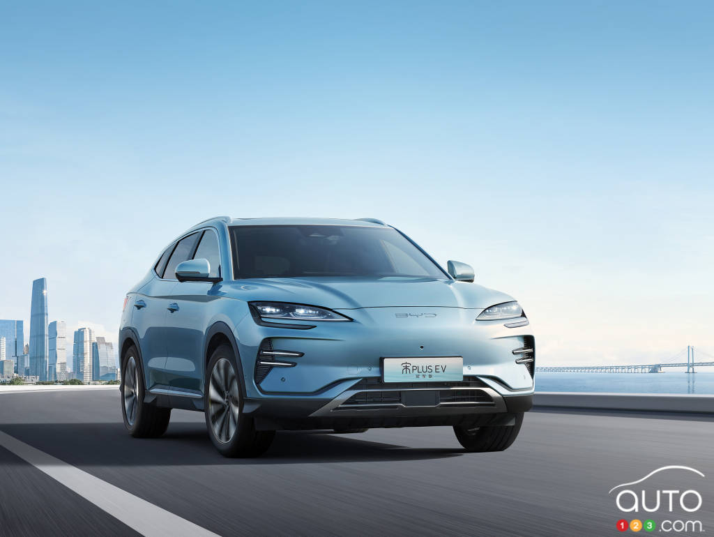 The BYD Song Plus electric compact SUV