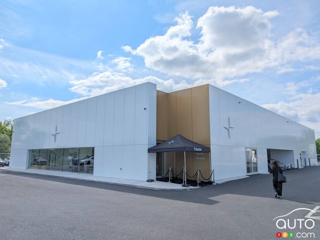 A Polestar dealership in Montreal, Quebec