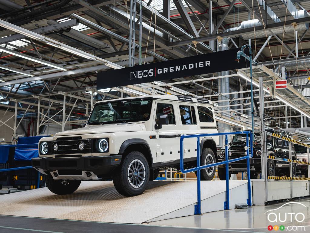 The Ineos Grenadier, on the production line