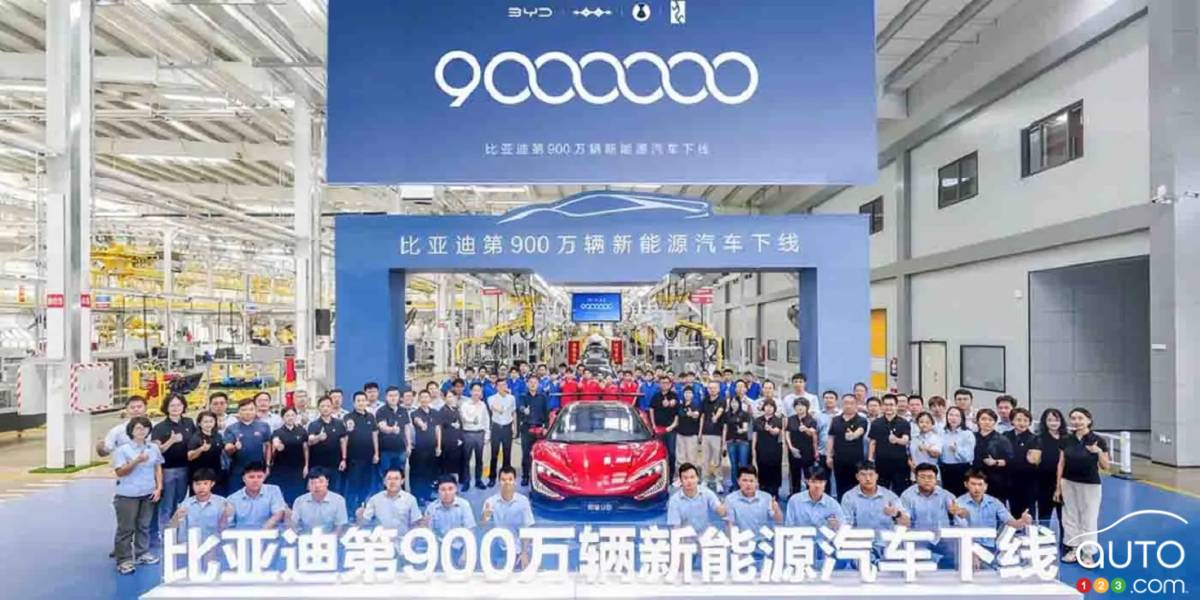 BYD a construit son neuf millionième véhicule