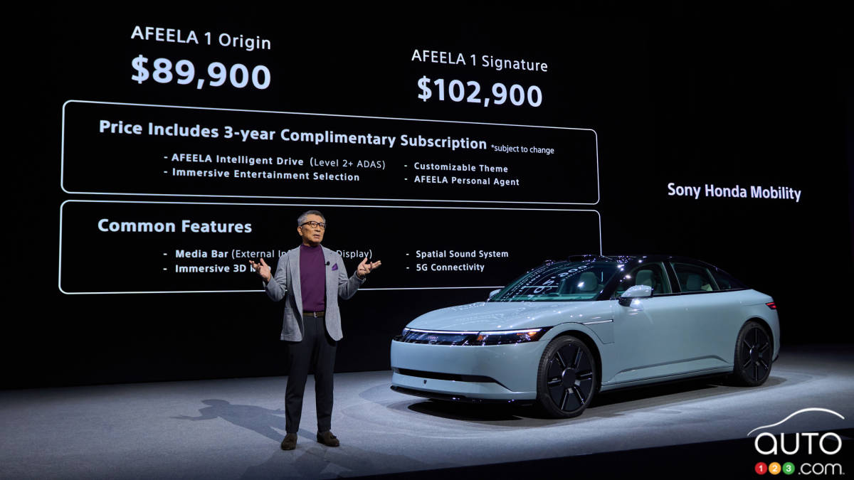 CES 2025: Pricing for Sony-Honda's Afeela 1 announced | Car News | Auto123