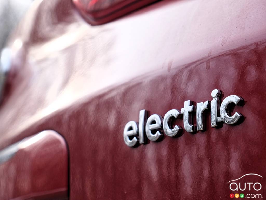 Electric badging on the Hyundai Kona EV
