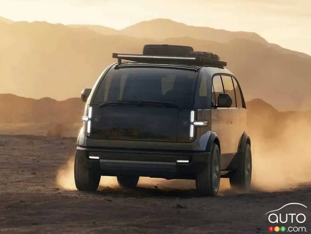 Un modèle électrique développé par Canoo, maintenant en faillite