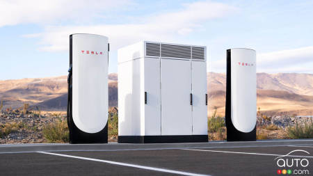 Tesla Deploys First V4 Superchargers in North America