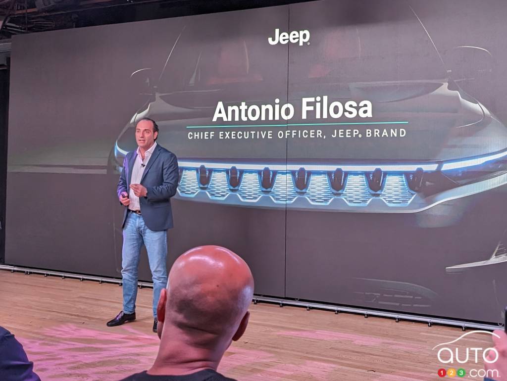 Antonio Filosa in 2024, then CEO of Jeep