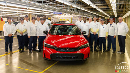 Déjà 11 millions de véhicules fabriqués par Honda au Canada