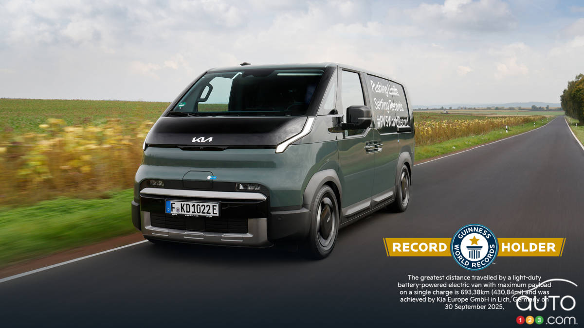 Kia PV5 : le fourgon électrique fracasse un record d’autonomie