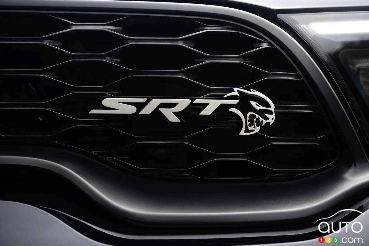 Ram Relaunching SRT Banner with Two Performance Trucks