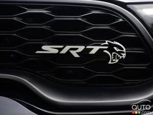 Ram Relaunching SRT Banner with Two Performance Trucks
