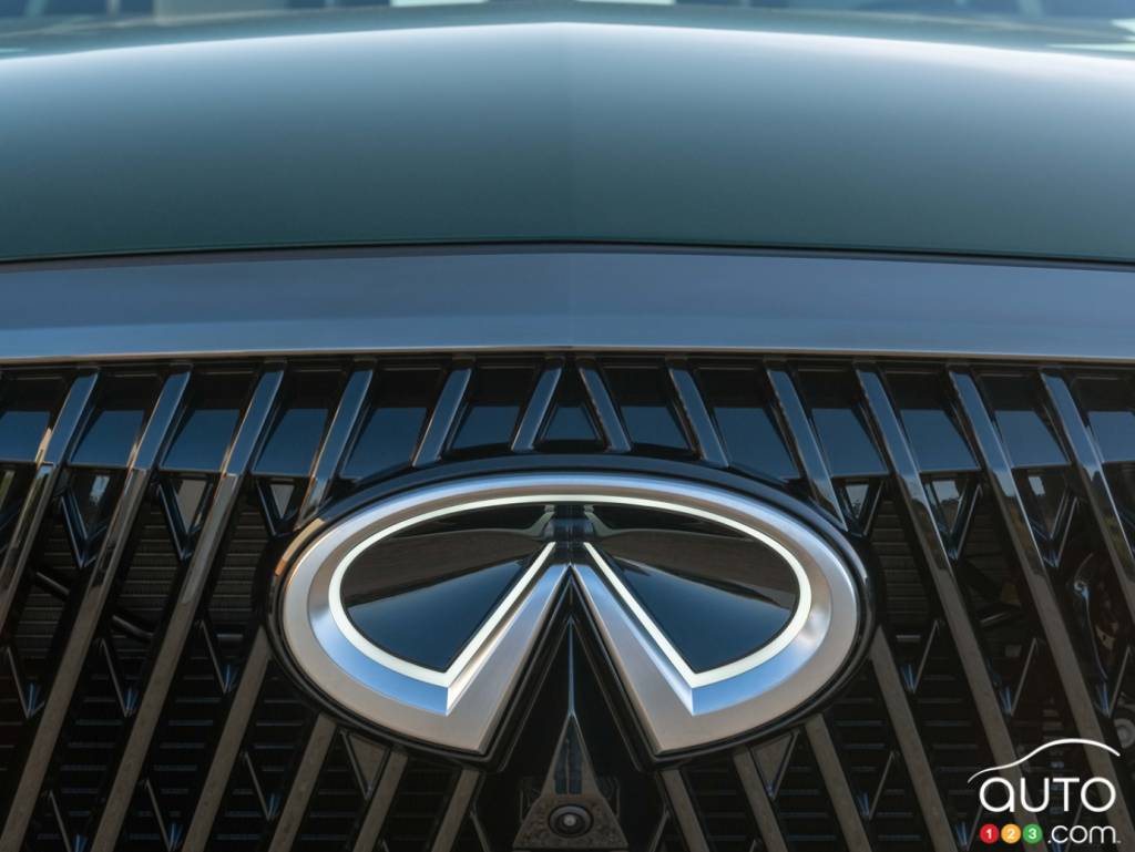 Infiniti badging on the 2026 QX65