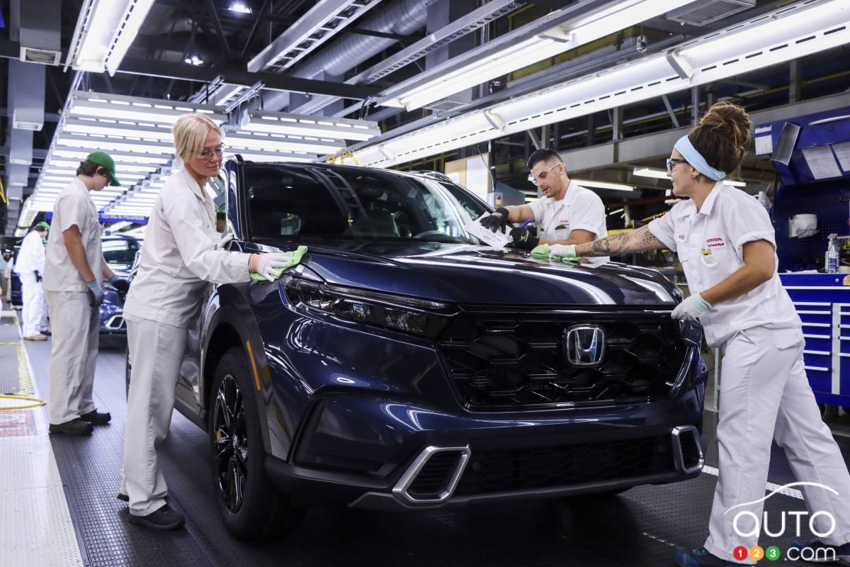 Dans l'usine Honda à Alliston, en Ontario