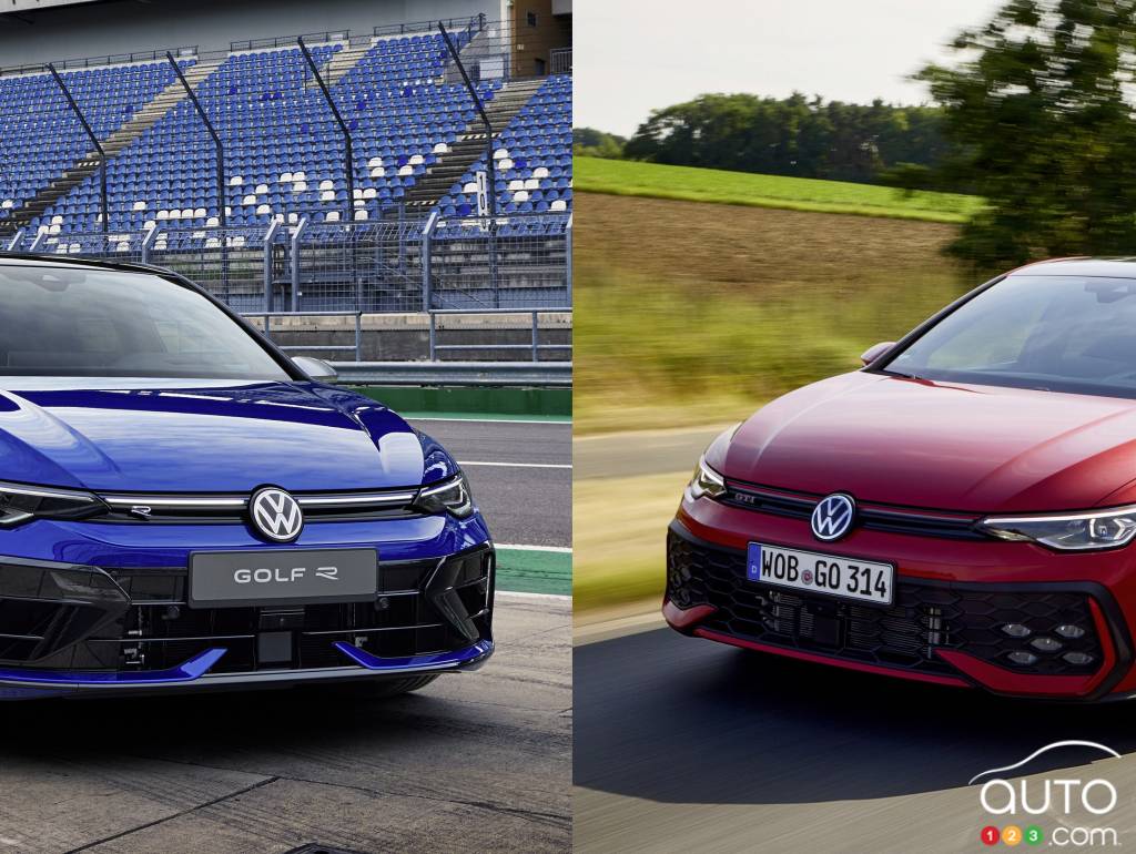 The 2025 Volkswagen Golf R and GTI