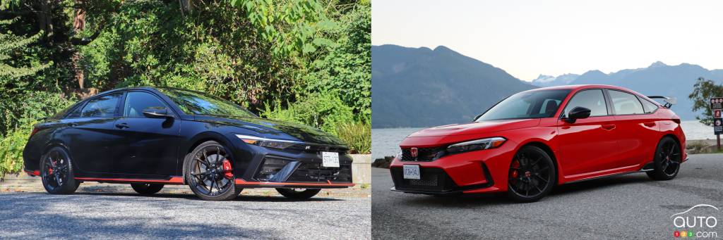 Comparison: Hyundai Elantra N vs Honda Civic Type R