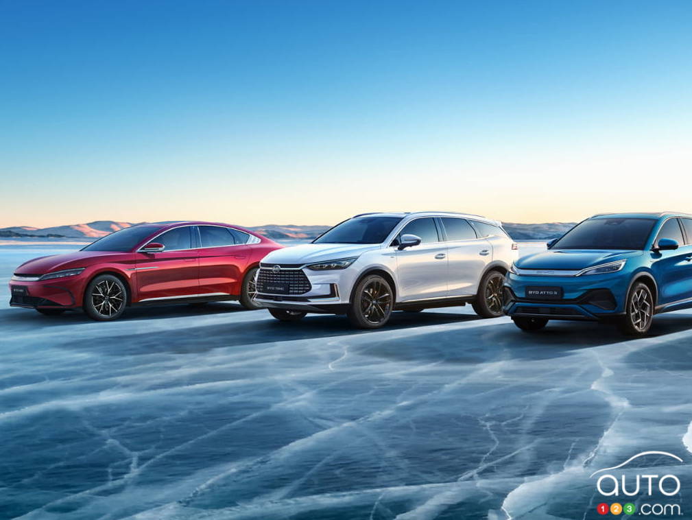 La gamme de modèles électriques de BYD