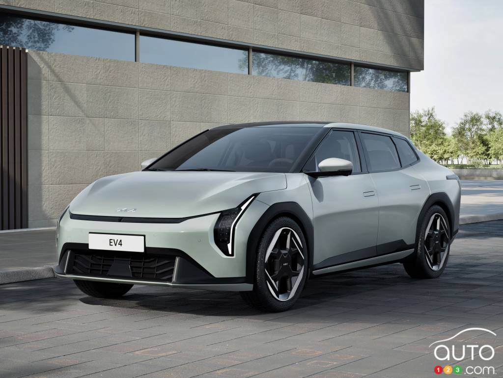 La Kia EV4, en format berline