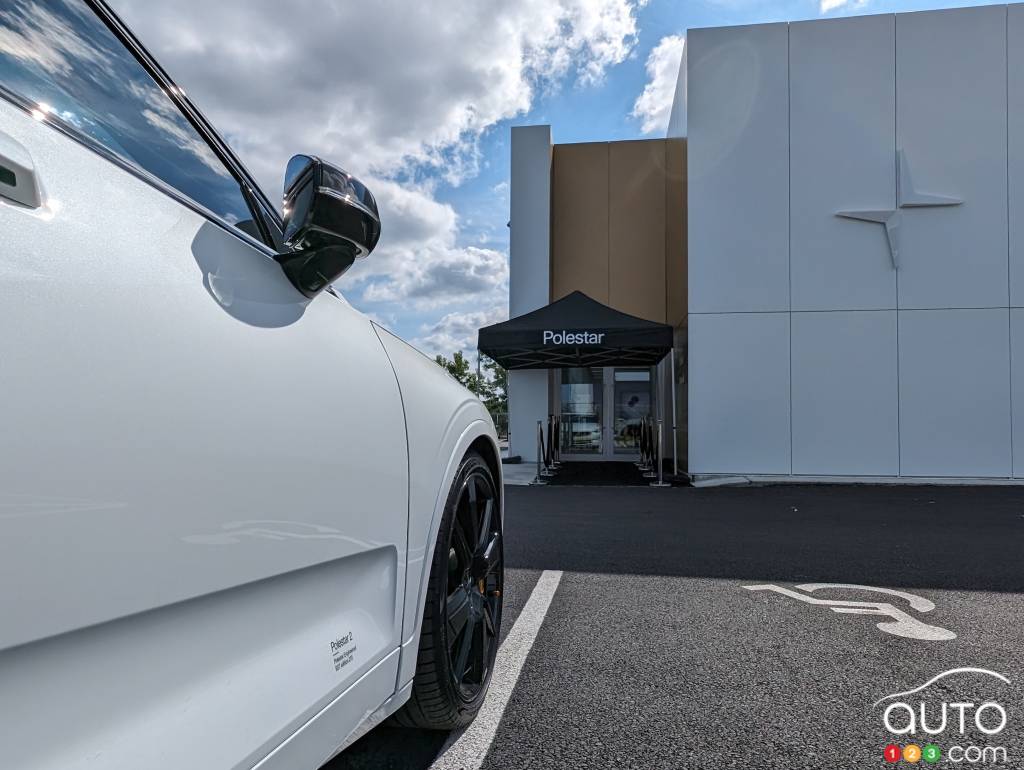 The Polestar dealership in Laval, north of Montreal, Quebec