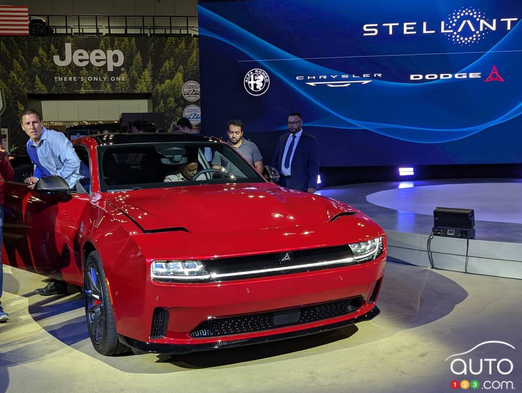 The Dodge Charger Daytona at the 2024 Los Angeles Auto Show