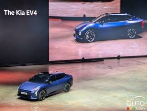 La Kia EV4 fait ses débuts, en version berline et à hayon
