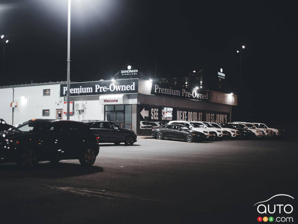 A used vehicle dealership