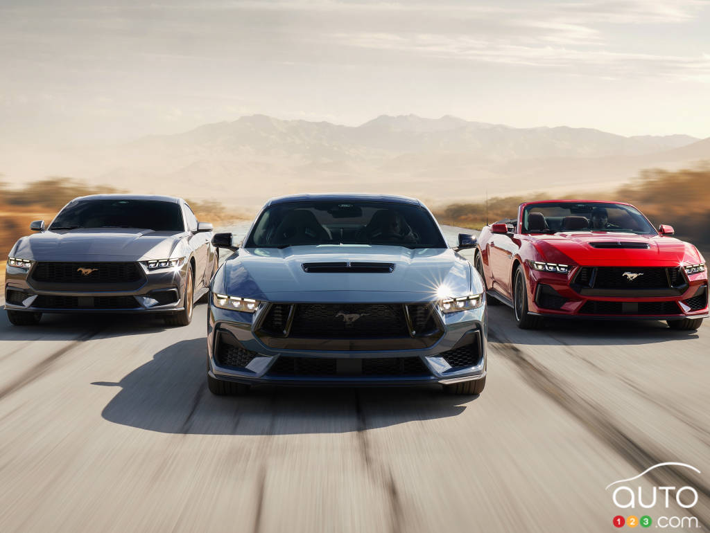 The current Ford Mustangs