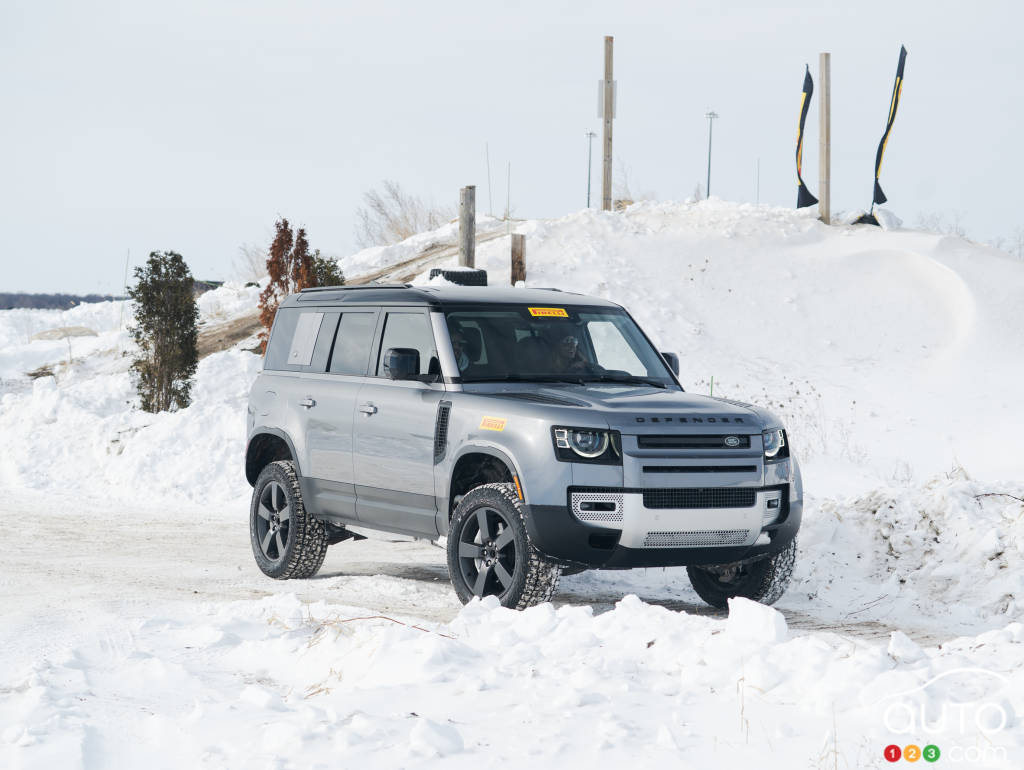 During our test of Pirelli's new Ice Friction, in Mirabel, Quebec