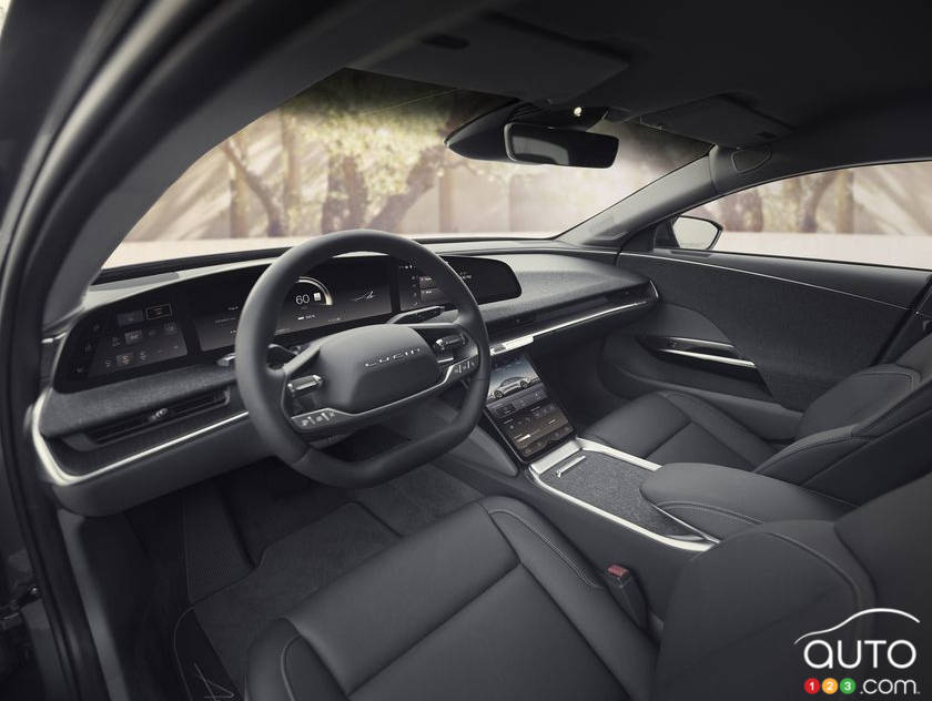 Interior of the Lucid Air