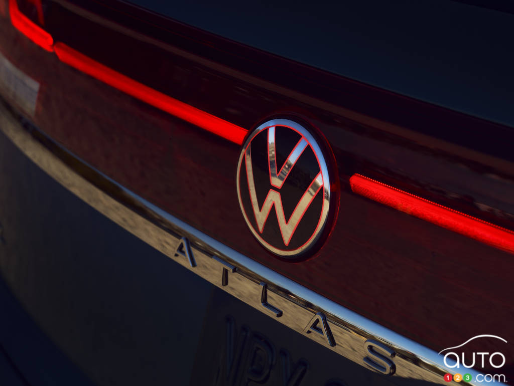 Logo Volkswagen sur le VW Atlas