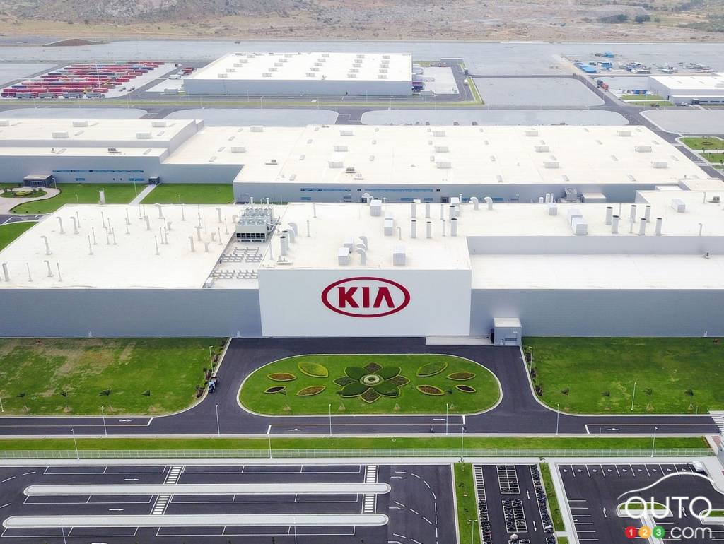 The Kia factory in India from which 900 engines were stolen over a period of five years.