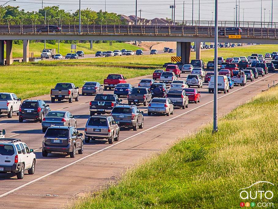La circulation près de Houston, au Texas
