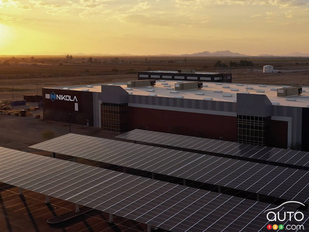 The Nikola assembly plant in Coolidge, Arizona