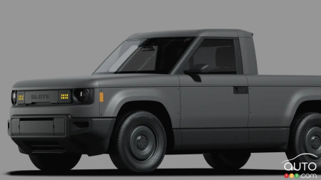 Slate Pickup Truck: $25,000 USD and 250 km Range