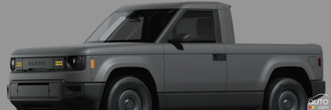 Slate Pickup Truck: $25,000 USD and 250 km Range