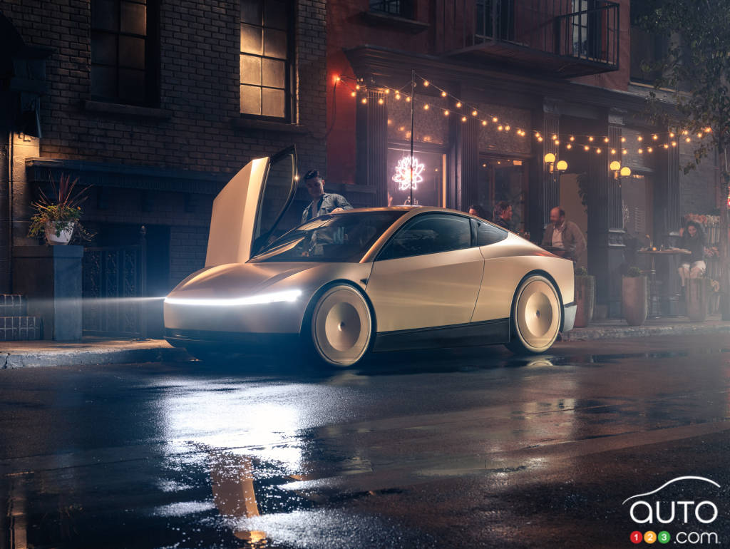 Tesla's future self-driving taxi